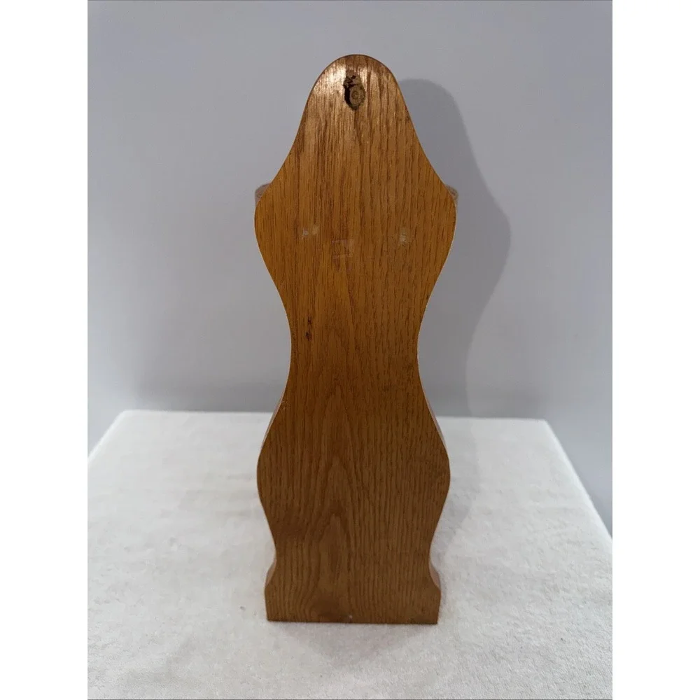 Oak Wood Paper Towel Holder Handmade 16